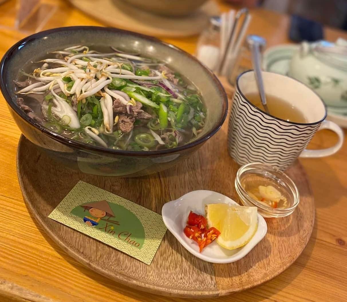 Phở polévka detail