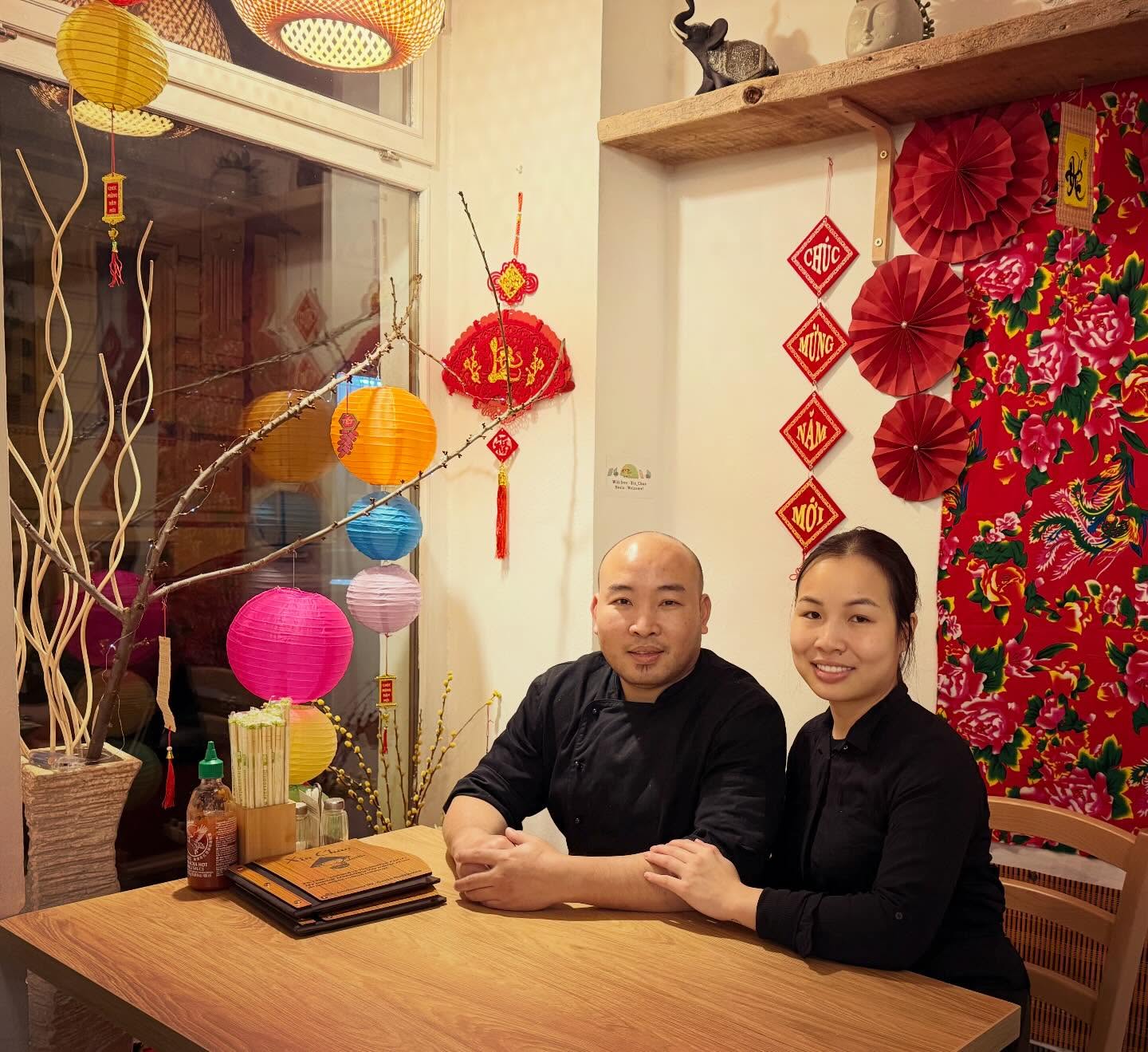 Majitelé restaurace XinChao - Minh a Dung